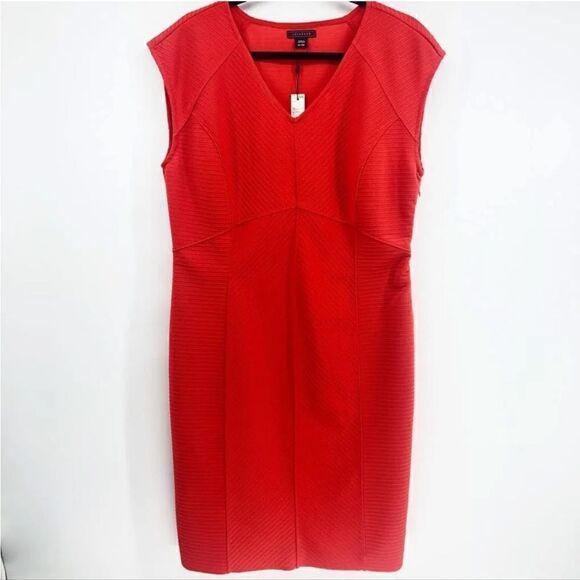 Metaphor Missy Ottoman Red Sheath Dress - Picture 1 of 11